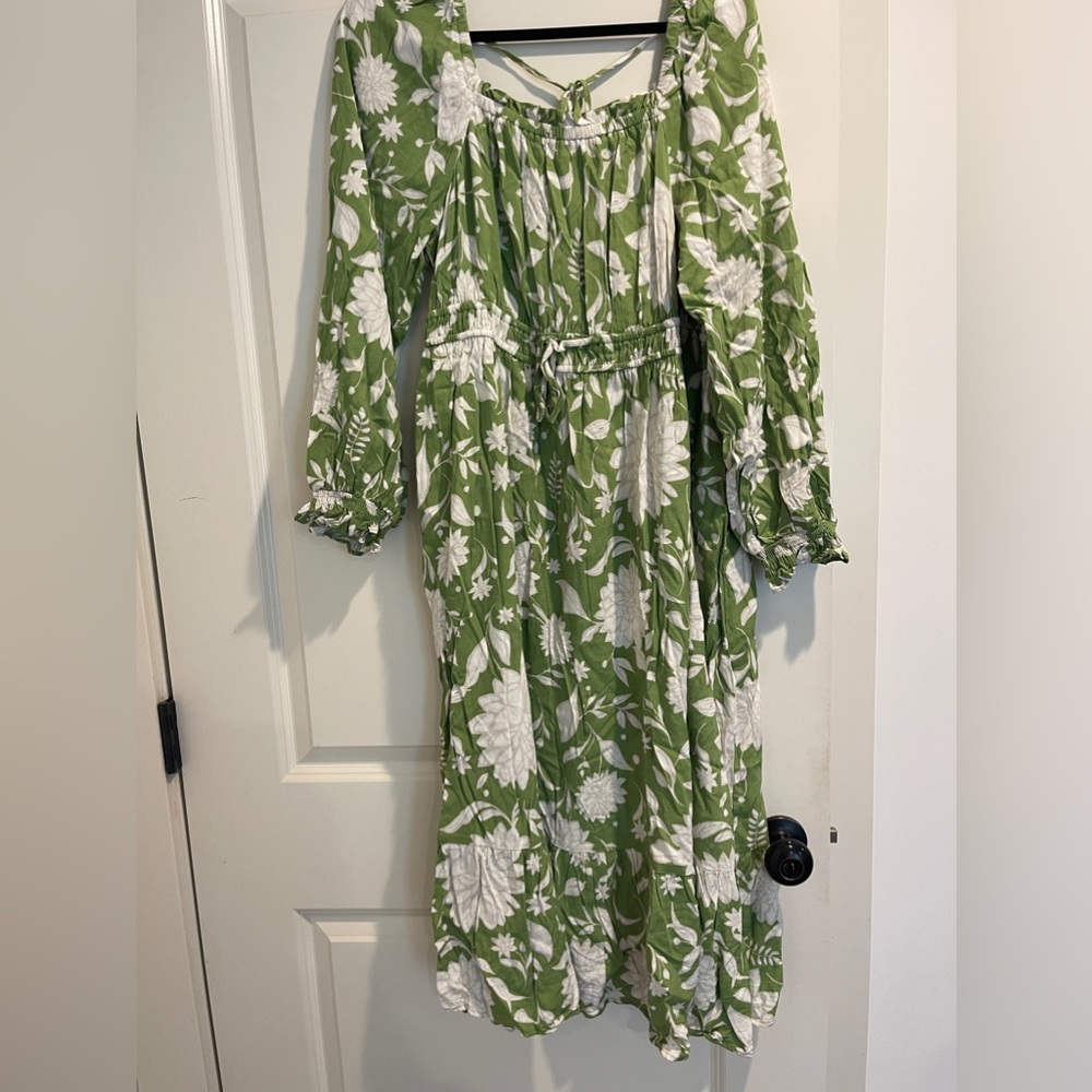 Linen maxi dress